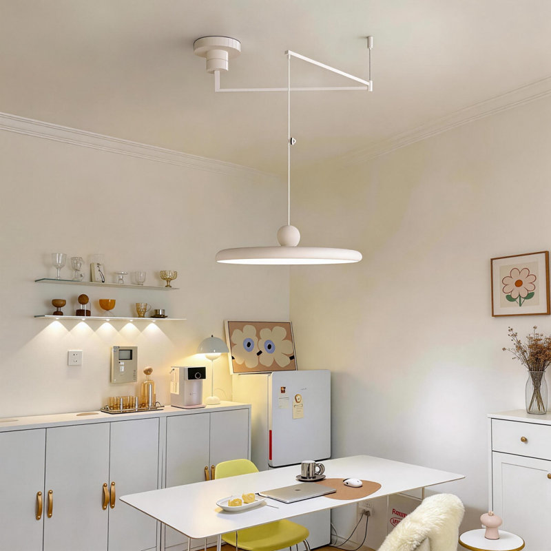 Luminaire suspendu rotatif à 350 ° réglable, Blanc