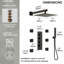Système de douche thermostatique, robinet de douche à pluie haute pression 12 "avec valve brute-75826806