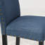 Ensemble de 2 tabourets de bar en tissu Biony avec garniture cloutée, bleu-504007663