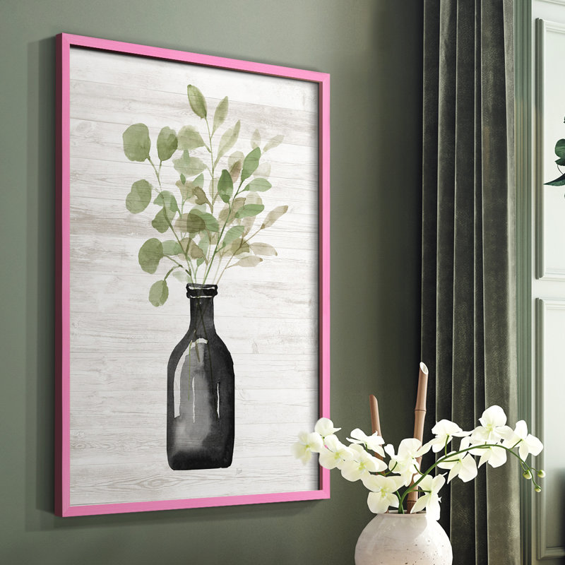 Summers Foliage I, reproduction encadrée - bois massif, Rose, H 10 po x l 8 po