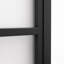 Double System Sliding Door with Black Frame Frosted Glass-133347405-133347408