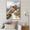 «Vineyard Winter Scenery IV», reproduction sur toile