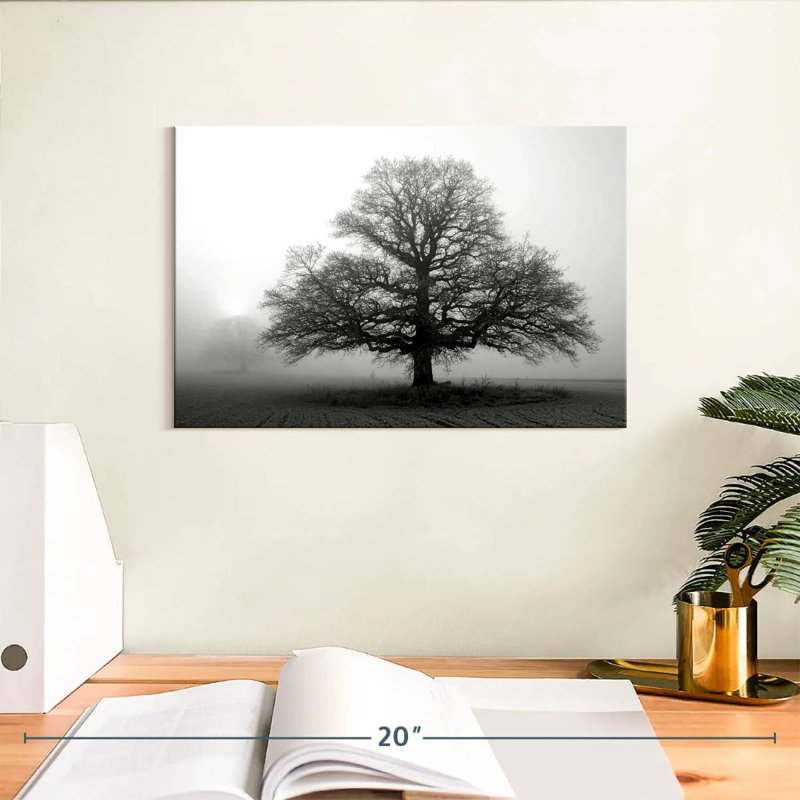 Arbre Harnek dans la brume, H 8 po x l 12 po