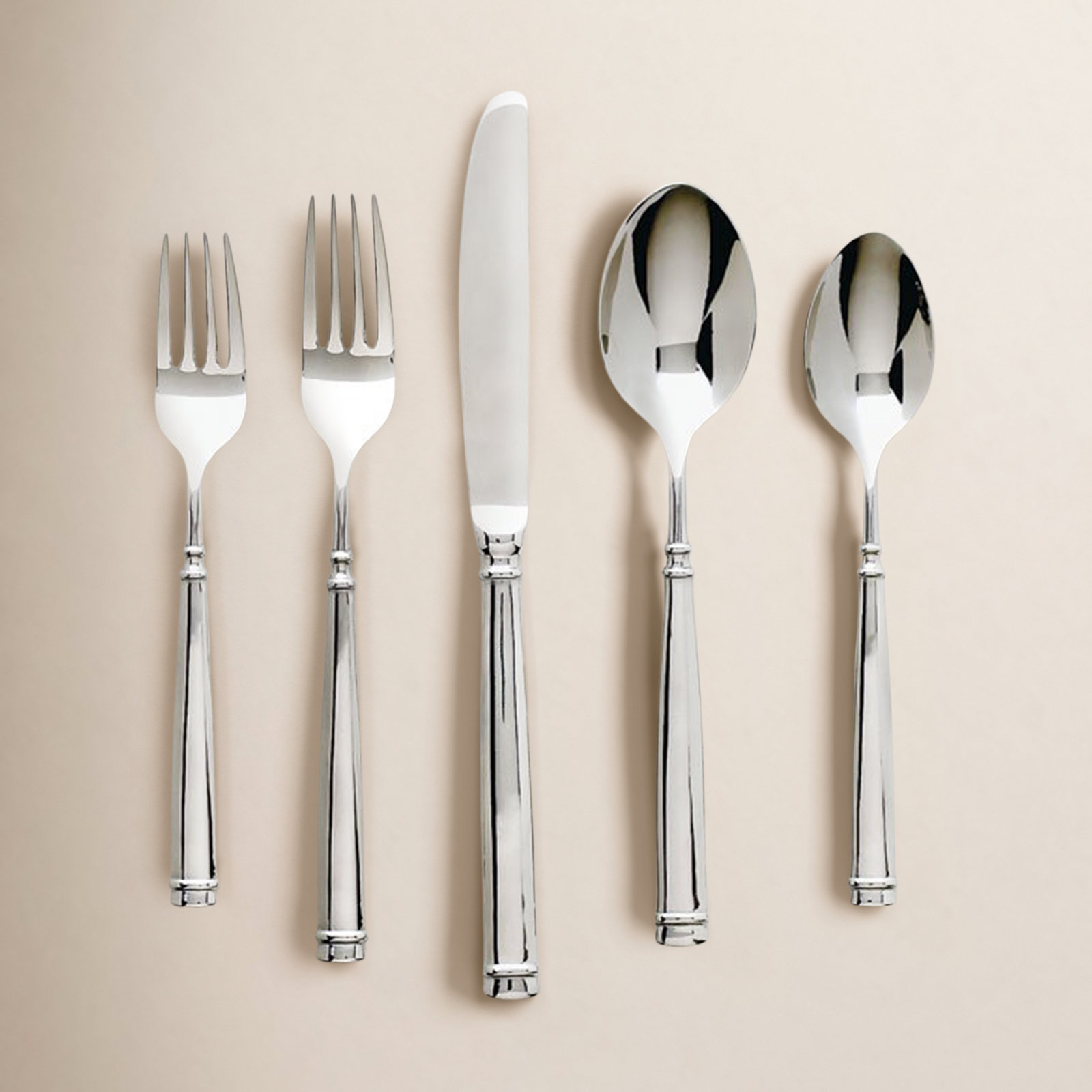 Donata Stainless Steel Flatware - Set of 5