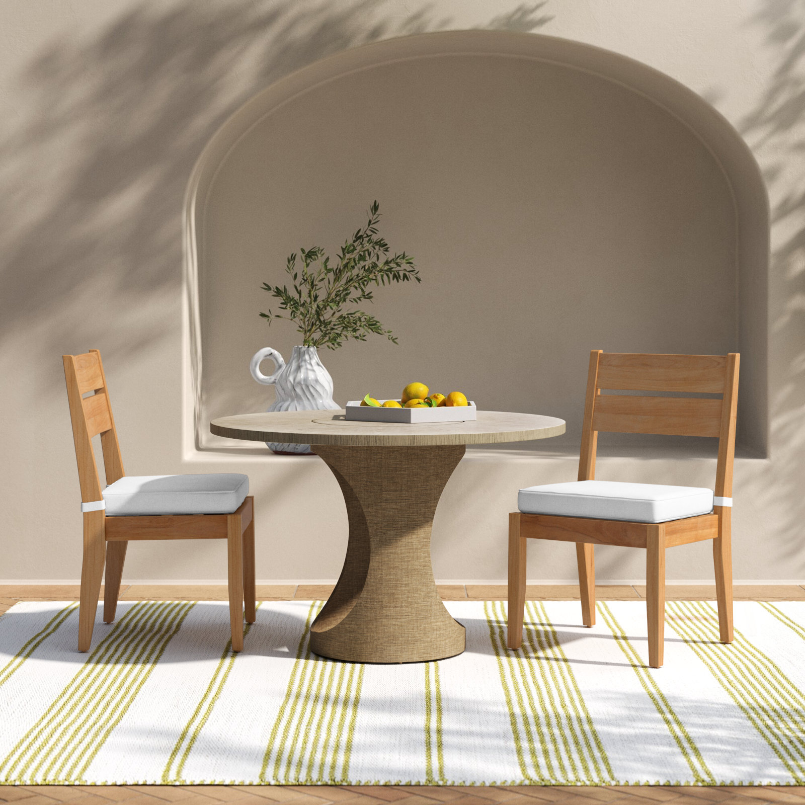 Teak Patio Side Chair