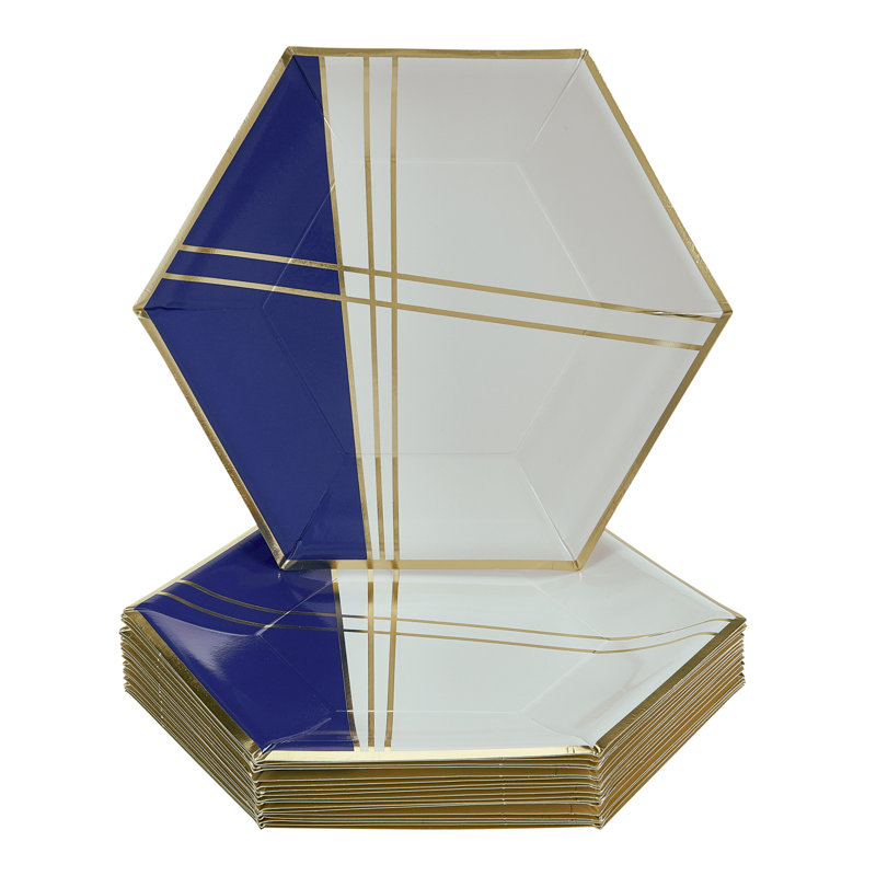 Assiette plate jetable en papier épais