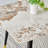 Contemporary Faux Marble 5-Piece 50" Dining Set with Upholstered Chairs-92611033-92611031
