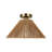 Twine 1-Light Semi-Flush Mount - Brushed Gold