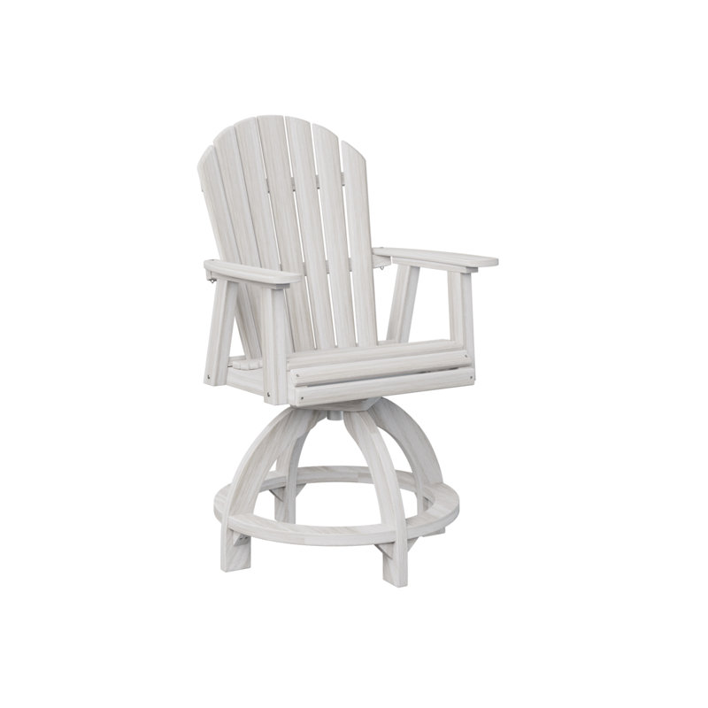 Chaise pivotante d'extérieur à dossier Comfo, Coquillage, 22.5"