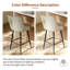 Bar Stools Upholstered Counter Height Bar Stools With Lion Knocker Breakfast Swivel Bar Chairs For Kitchen Island-561477455