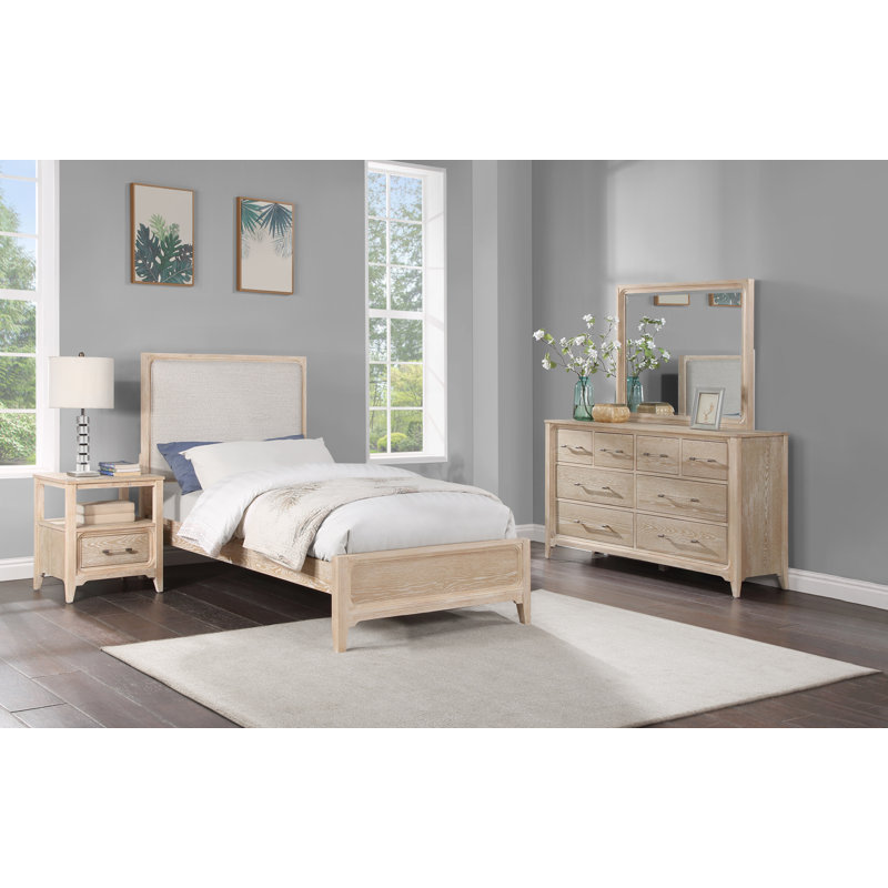 Westfield - Sand Upholstered Panel Tween Bed, Twin, Sand