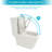 Ceramic One Piece Toilet,Dual Flush With Soft Clsoing Seat
