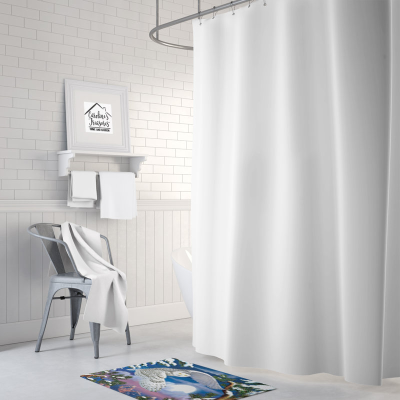 Tapis pour salle de bain Snowy Owl