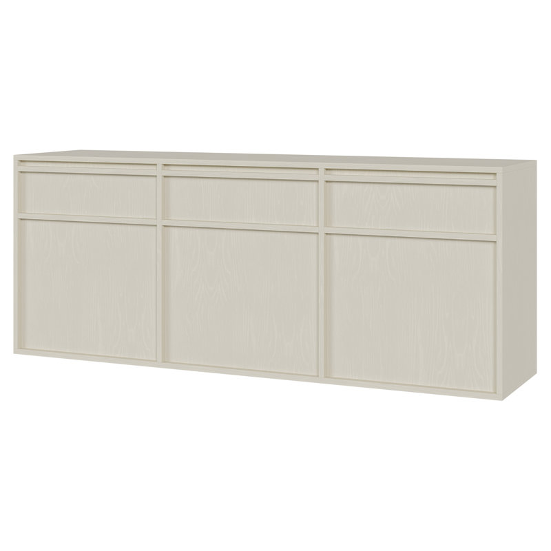 Akhi 154 cm W Chest of 3 Drawers, Beige
