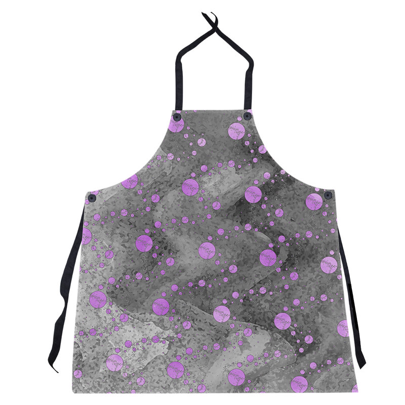 Bib Apron, Violet/Black