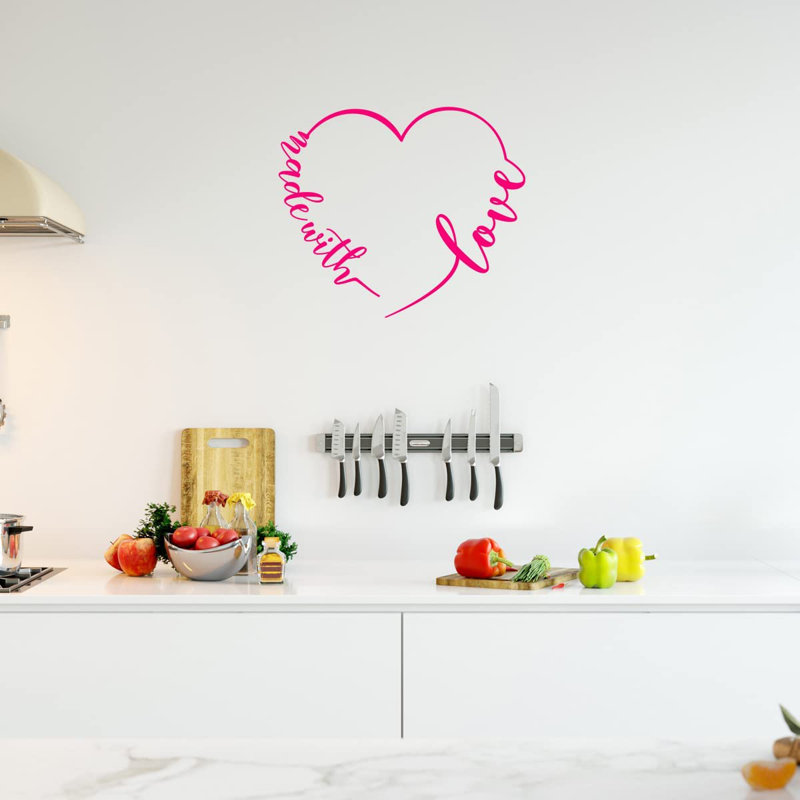 Adhésif mural, Rose vif, H 16,5 po x l 19 po