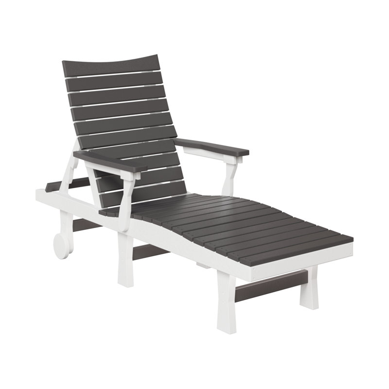 Chaise longue Berlin Gardens Bristol, Gris fumée / blanc