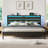 Bed Frame with Headboard & LED Lights, Metal Platform Bed with USB Charging Station, No Box Spring Needed-1299352096-1299352097