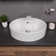 Alfi Brand 18.13'' White Porcelain Oval Bathroom Sink with Overflow