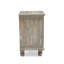 Table de chevet rétro en bois gris