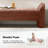 Arlesia Modern 57"W Chenille Fabric Easy Assembly Upholstered Bench-1285073272