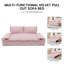 Lit-causeuse multifonctionnel en velours-75086732