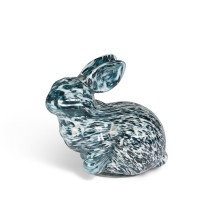 Blue Glass Bunny, Large