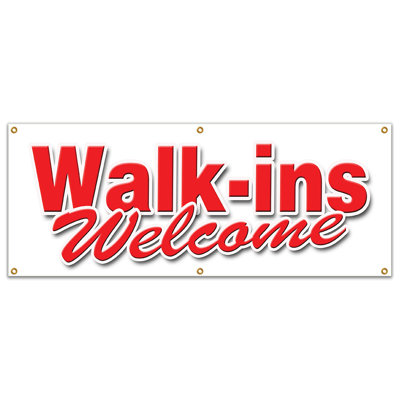 Panneau de bienvenue Walk Ins