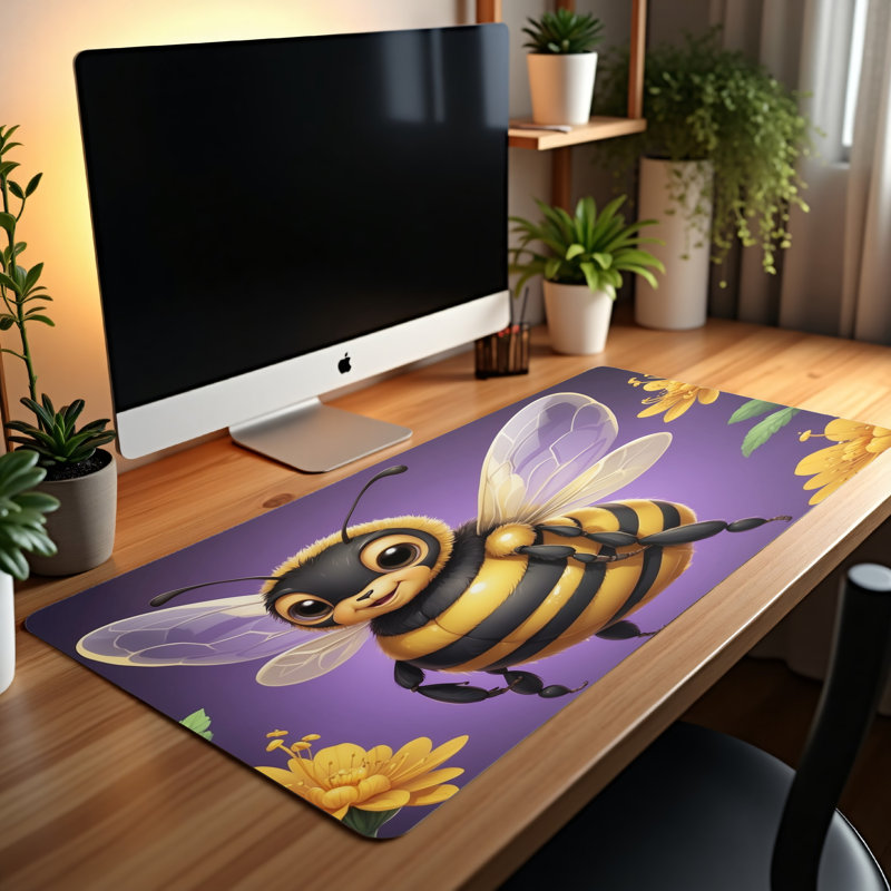 Polyester Desk Pad, 14.4x12.1