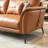 Orange Genuine Leather Modular Sofa