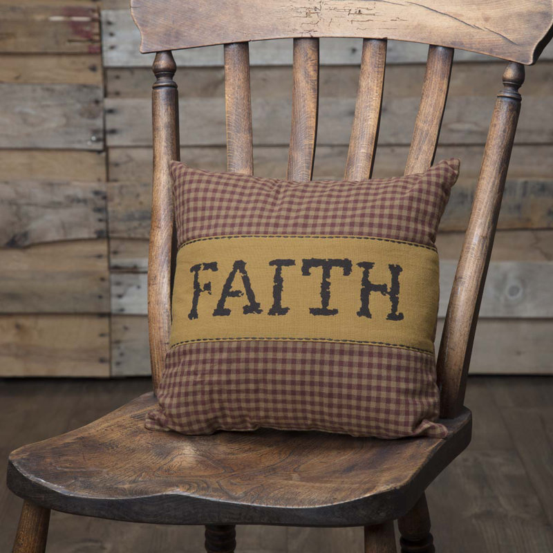Heritage Farms Appliqued Cotton Reversible Throw Pillow