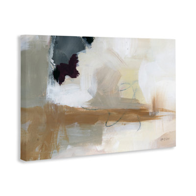 Toile abstraite «Bluster Tan», conception d'Yvette St. Amant