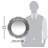 Zakary Victorian Round Plastic Wall Mirror 22.5 Inches - Silver