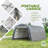 Atv Round-top Portable Shed 10'x20'x8'-119728019