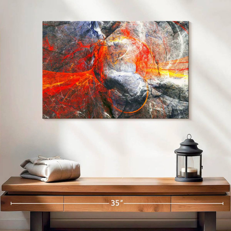 Avery Abstract Lava Burst, 16" H x 24" W