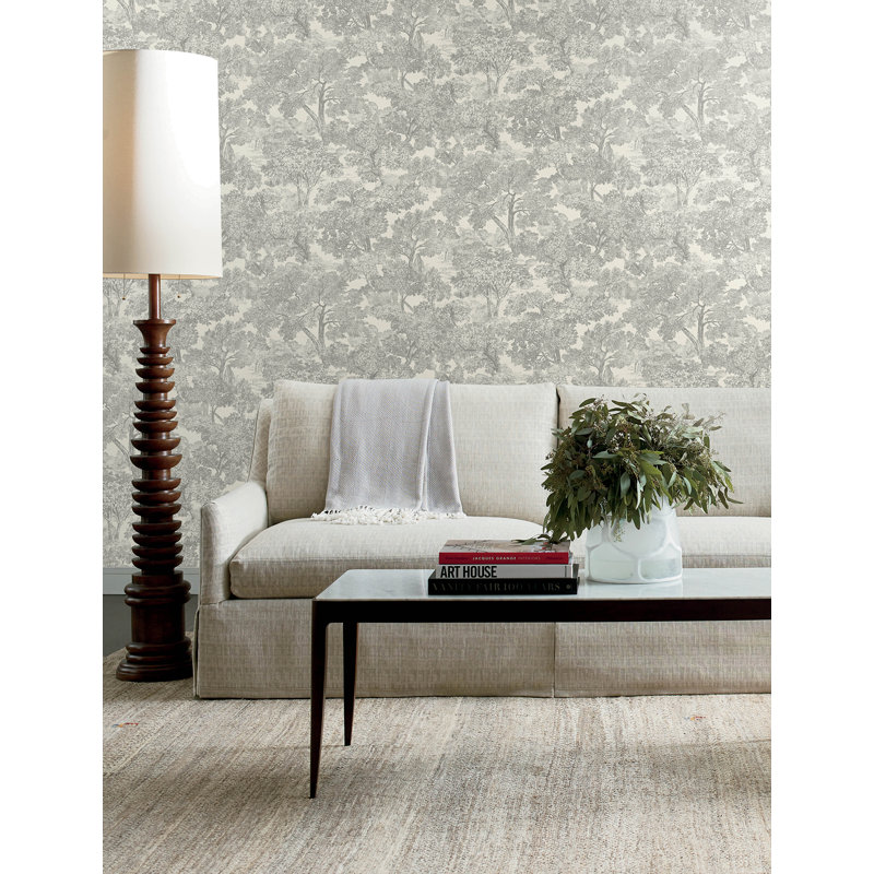 Papier peint Spinney Toile, Gris