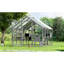 Grand patio pour chat pour plusieurs chats - maison en bois avec 7 plateformes, 2 boîtes de repos, pont, rampe et cage de sécurité, abri de toit gris, caractéristique supplémentaire, matériaux
