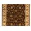 Tapis brun / ivoire de haute qualité noué à la main