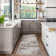 Rayna Kaori Beige Gray Ivory Machine Washable Modern Abstract Industrial Indoor Area Rug, Flat Pile for Living Room & Bedroom