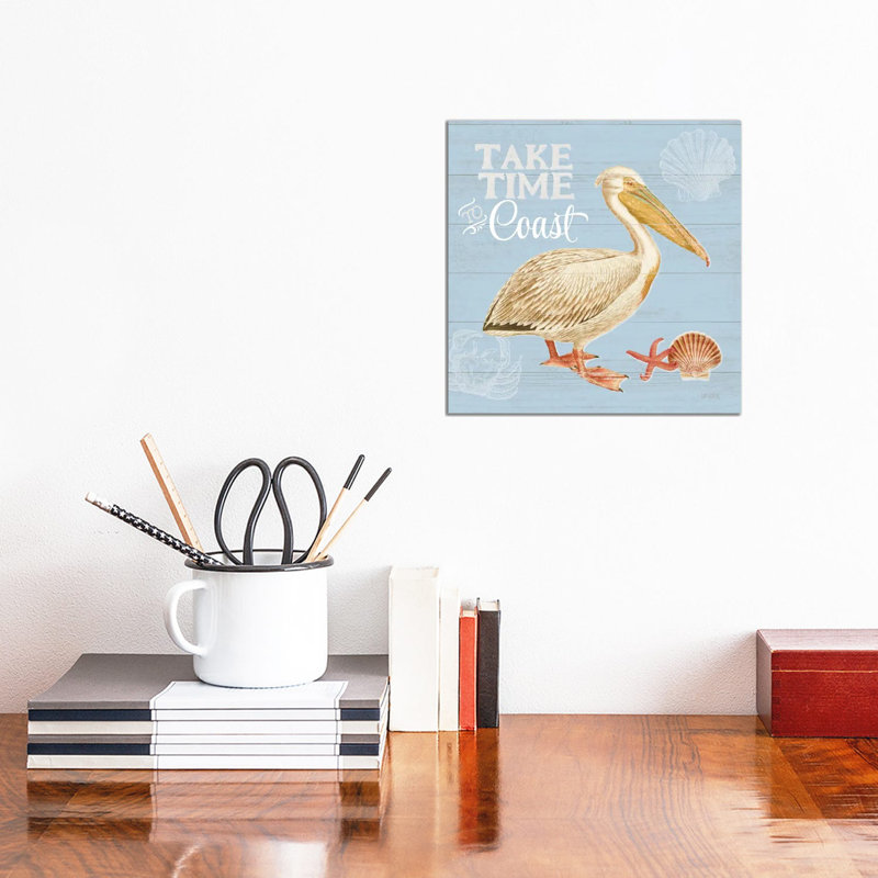 Bayside I Blue by Katie Pertiet - Wrapped Canvas Print, 30.48 cm H x 30.48 cm W