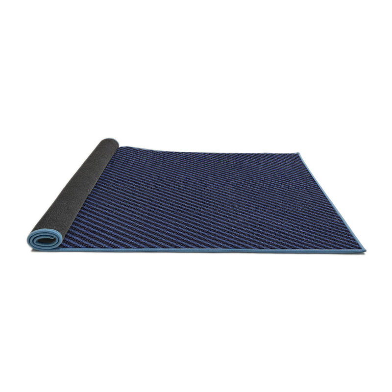 Tapis à motif géométrique violet foncé Brinson, Rond 6 pi