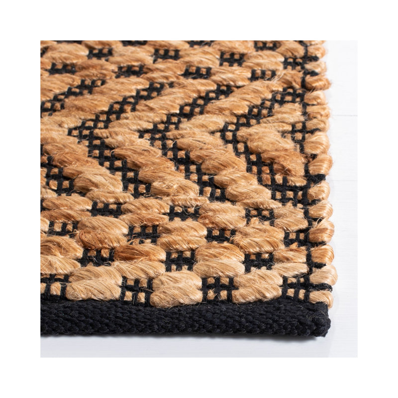 Rosalina Kilim Hand Woven Jute Geometric Rug, Runner 2'3" x 9'