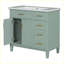 Meuble-lavabo moderne avec lavabo en résine et tiroirs-105321098