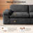 Modern Oversized 114-inch Corduroy Lazy Cloud Compression Sofa with Pillow Armrest Design-1150695726