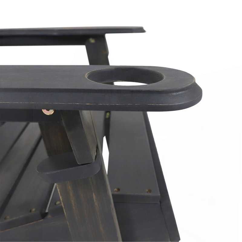 Bellwood Adirondack Chair, Dark Gray