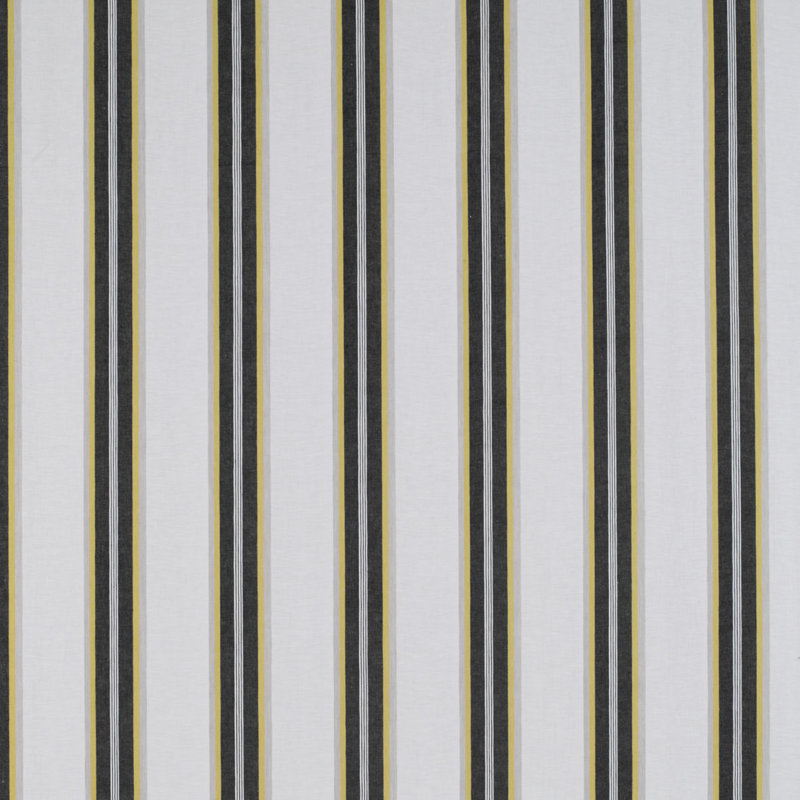 Tierras Tavolara 100% Linen Fabric, Onyx/Amarillo