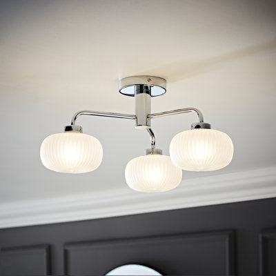 Abigahil Glass Semi Flush Mount