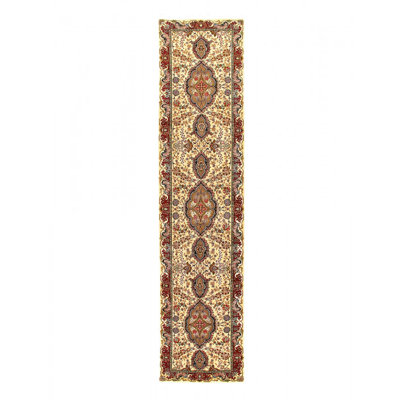 Super Fine Hand Knotted Persian Tabriz silk & wool Runner 2'11'' X 12'11''