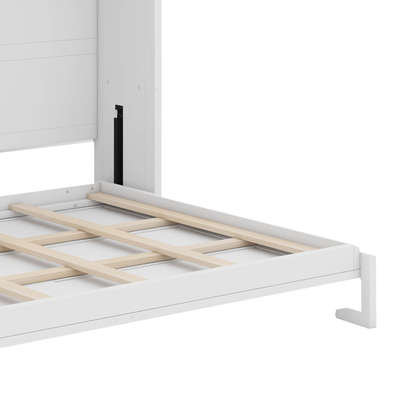 Grand lit escamotable avec DEL, Blanc