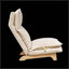 Canapé inclinable pliable pour balcon et chambre à coucher, réglable et confortable avec tissu doux et éponge haute densité